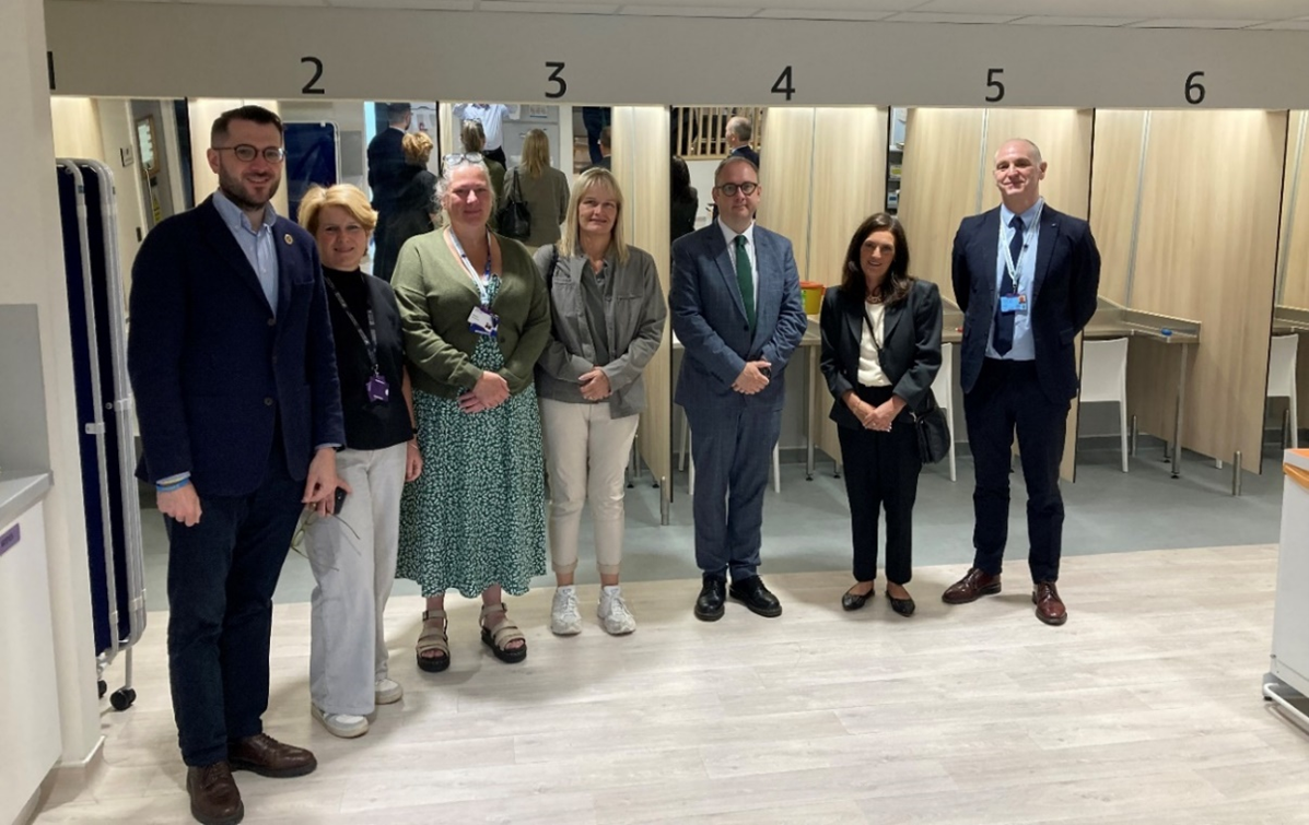 MSPs visiting The Thistle safer drug consumption facility in Glasgow